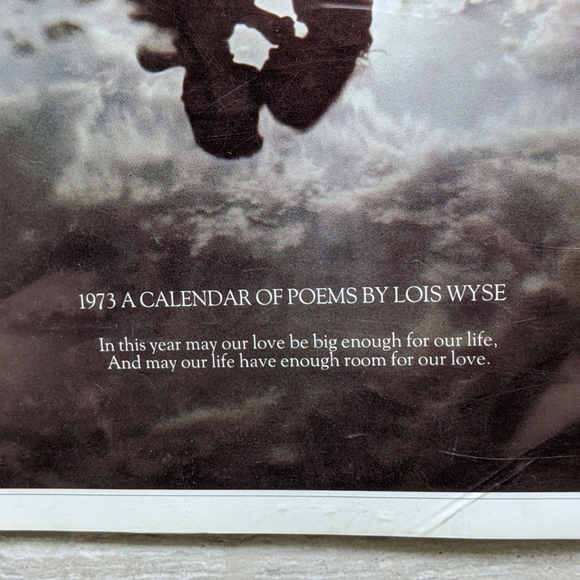 1973 a calendar of poems by Lois Wyse - Picture 2 of 6